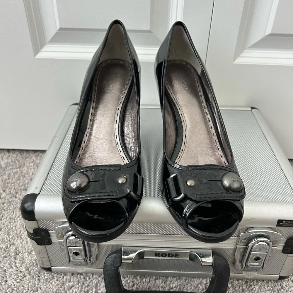 Coach Black Patent Leather‎ Heels